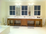 completed custom designed new vanity 